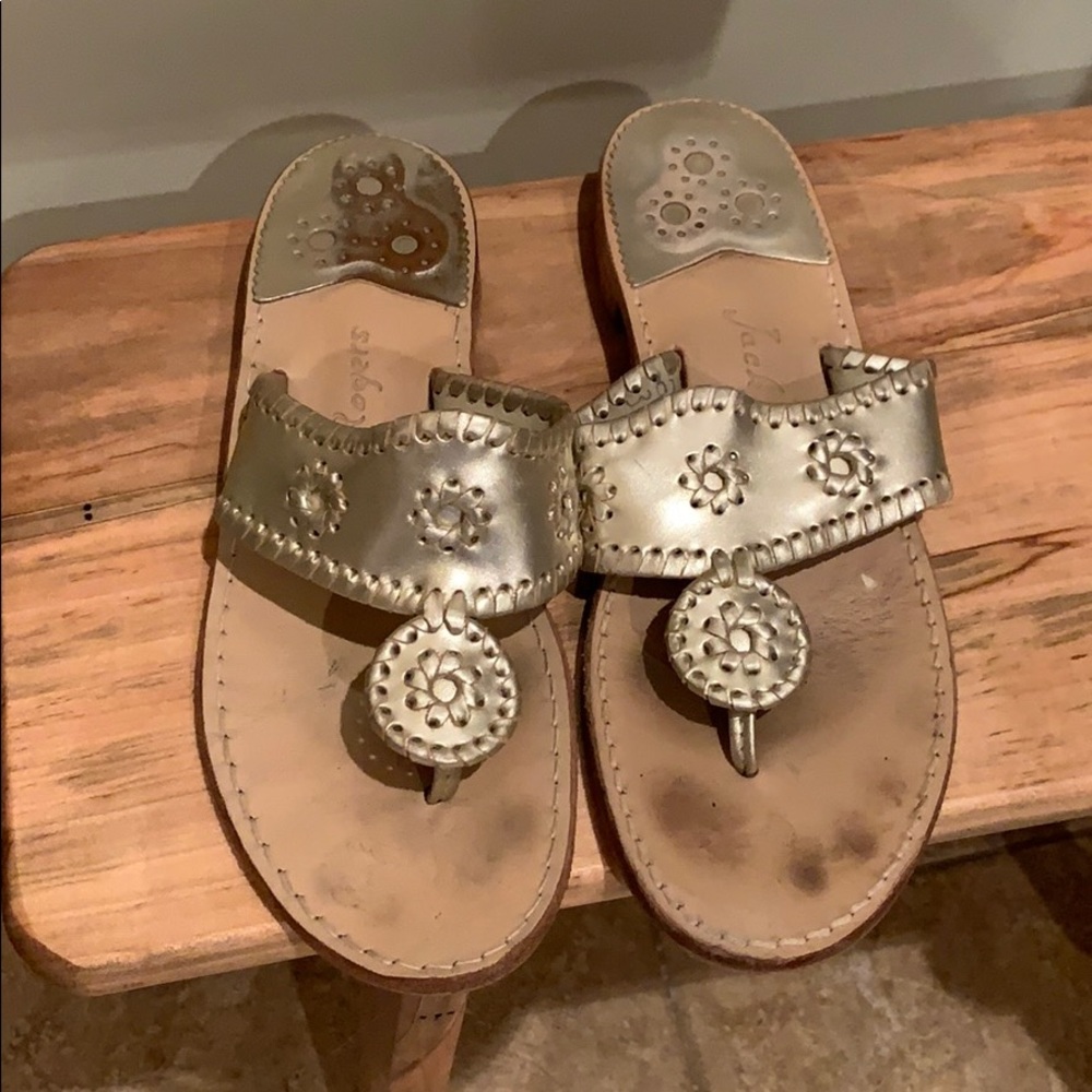 Gold Metallic Jack Rogers